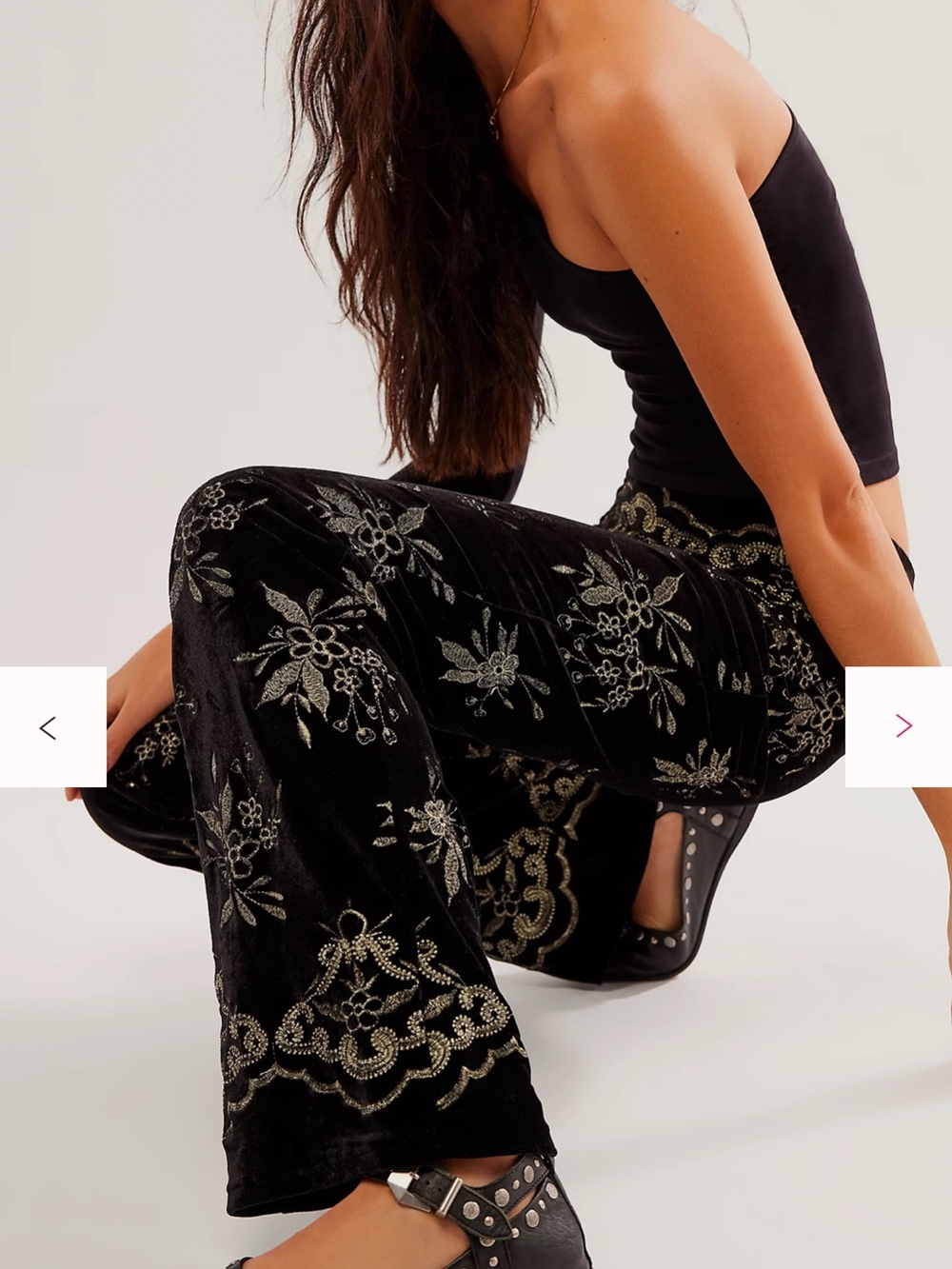 Free People Black Studded Mystic Mary Jane Flats - Picture 3 of 9